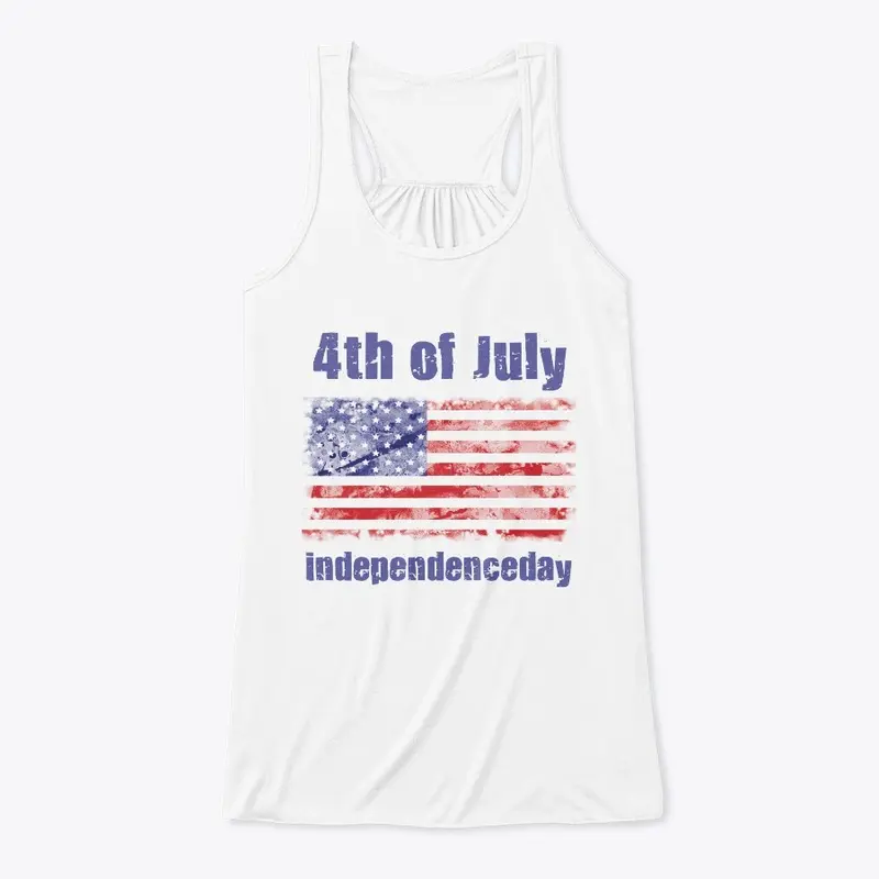 4th of July American Flag T shirt