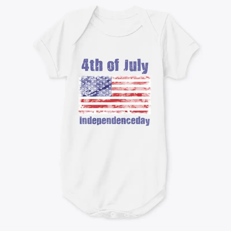 4th of July American Flag T shirt