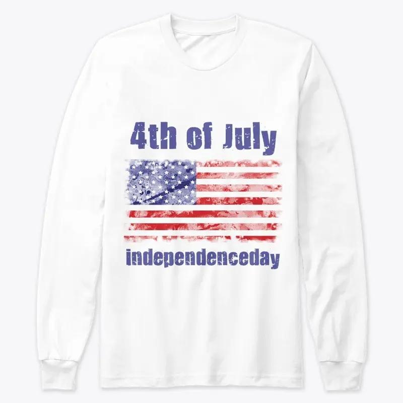 4th of July American Flag T shirt