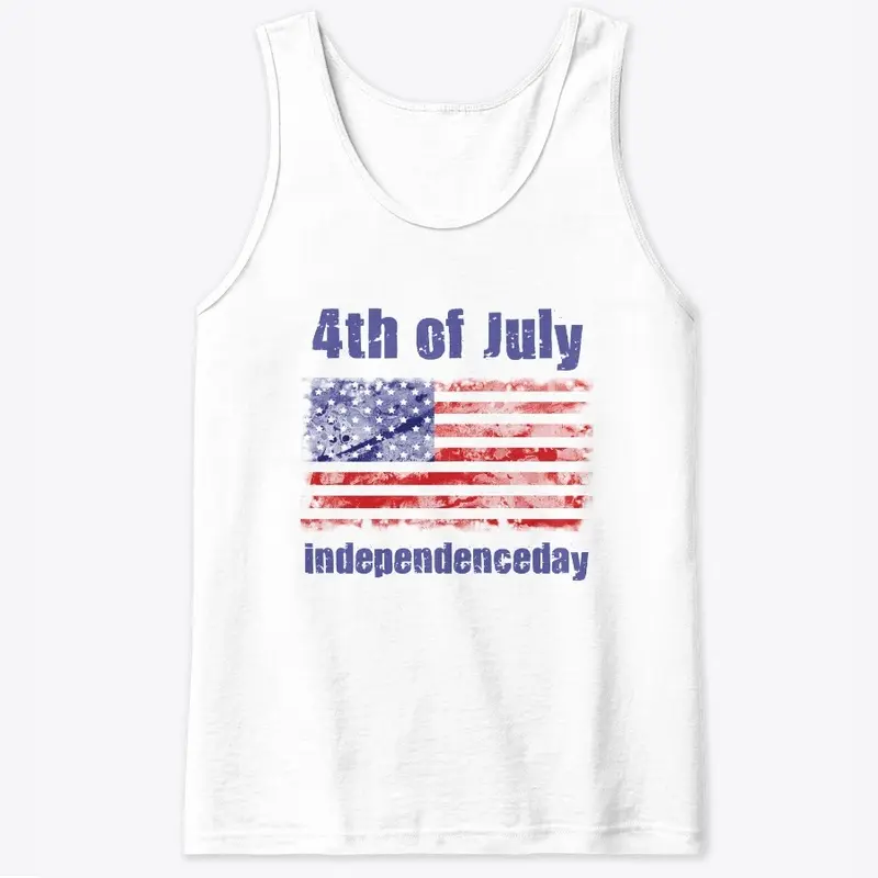 4th of July American Flag T shirt