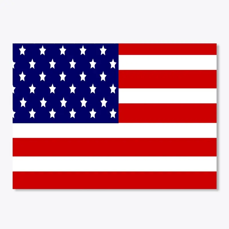 USA flag sticker