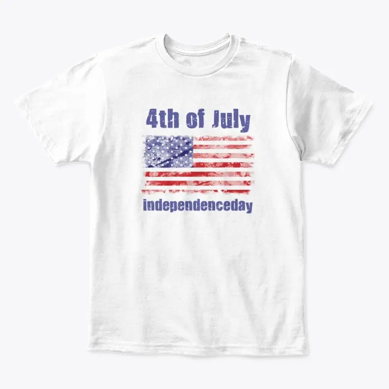 4th of July American Flag T shirt