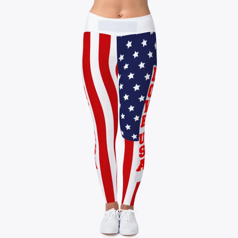 USA Flag leggings