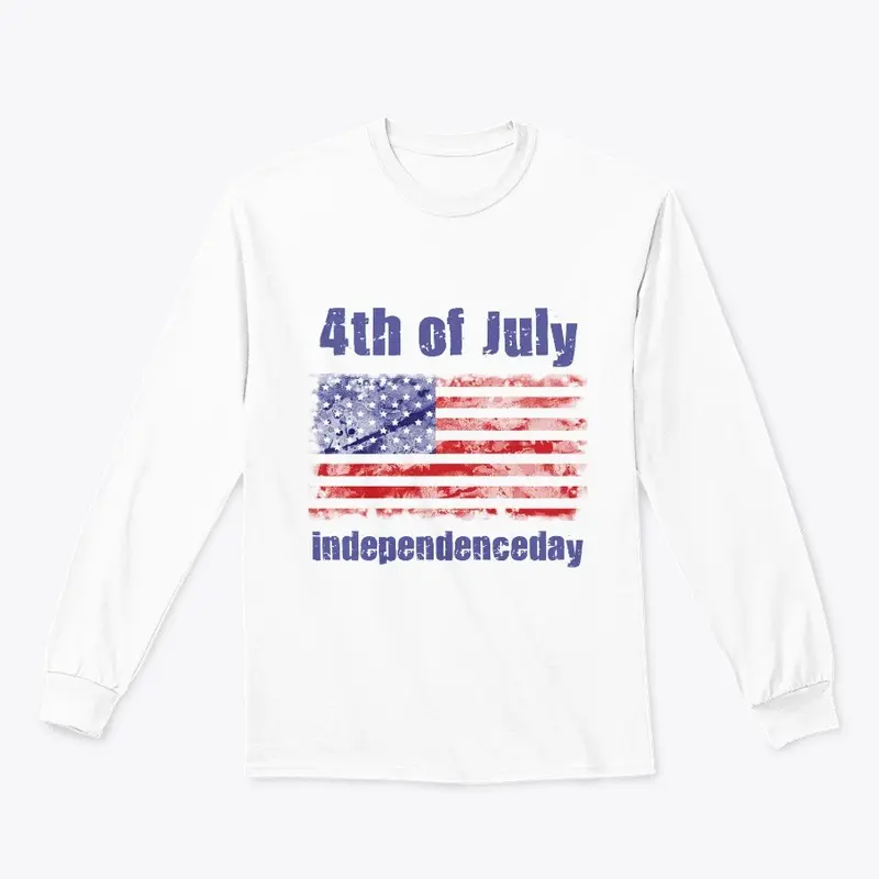 4th of July American Flag T shirt